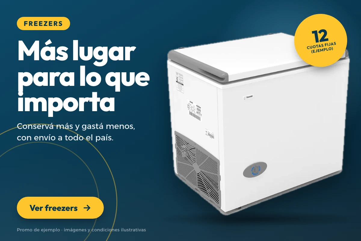 Promo de ejemplo: freezers con envío a todo el país